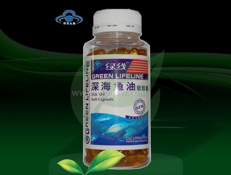 深海魚油軟膠囊 — 綠線