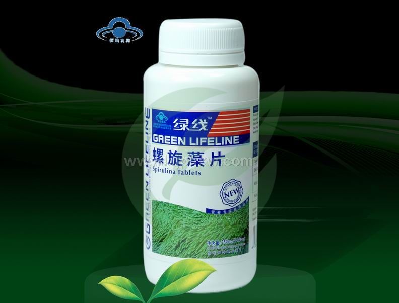 螺旋藻片 — 綠線