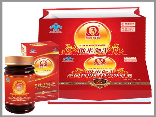 煙臺燕園科瑪牌 歐米伽3 α-亞麻酸乙酯維生素E軟膠囊