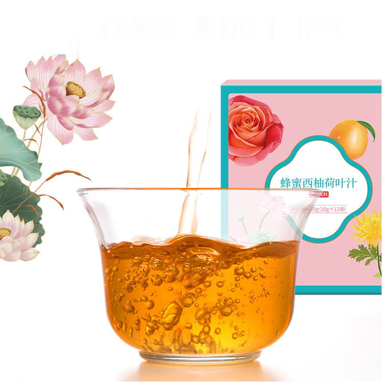 蜜柚荷葉汁